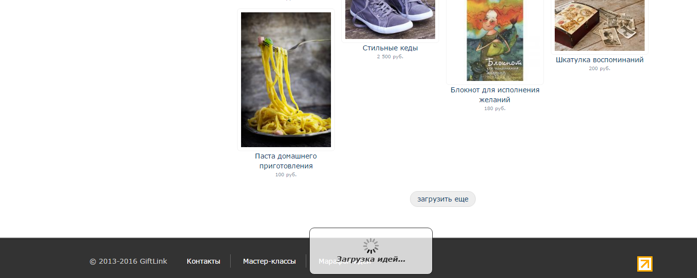 A part of view with paginator