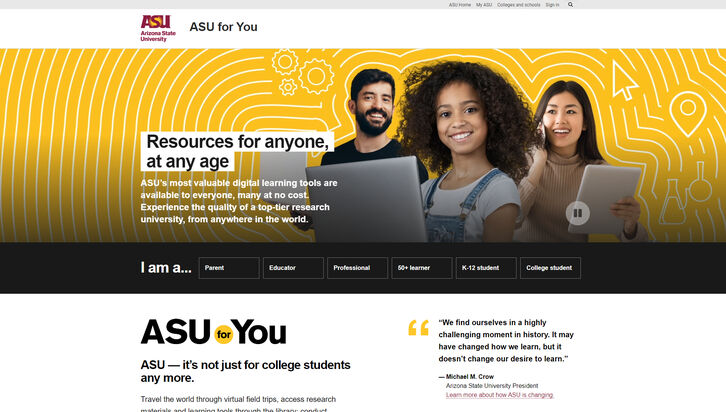 ASU For You - Homepage
